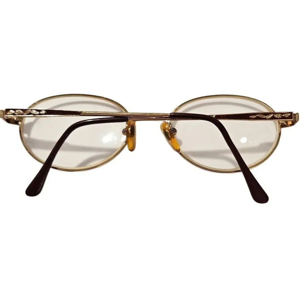 Vintage Gold Oval Glasses See Details